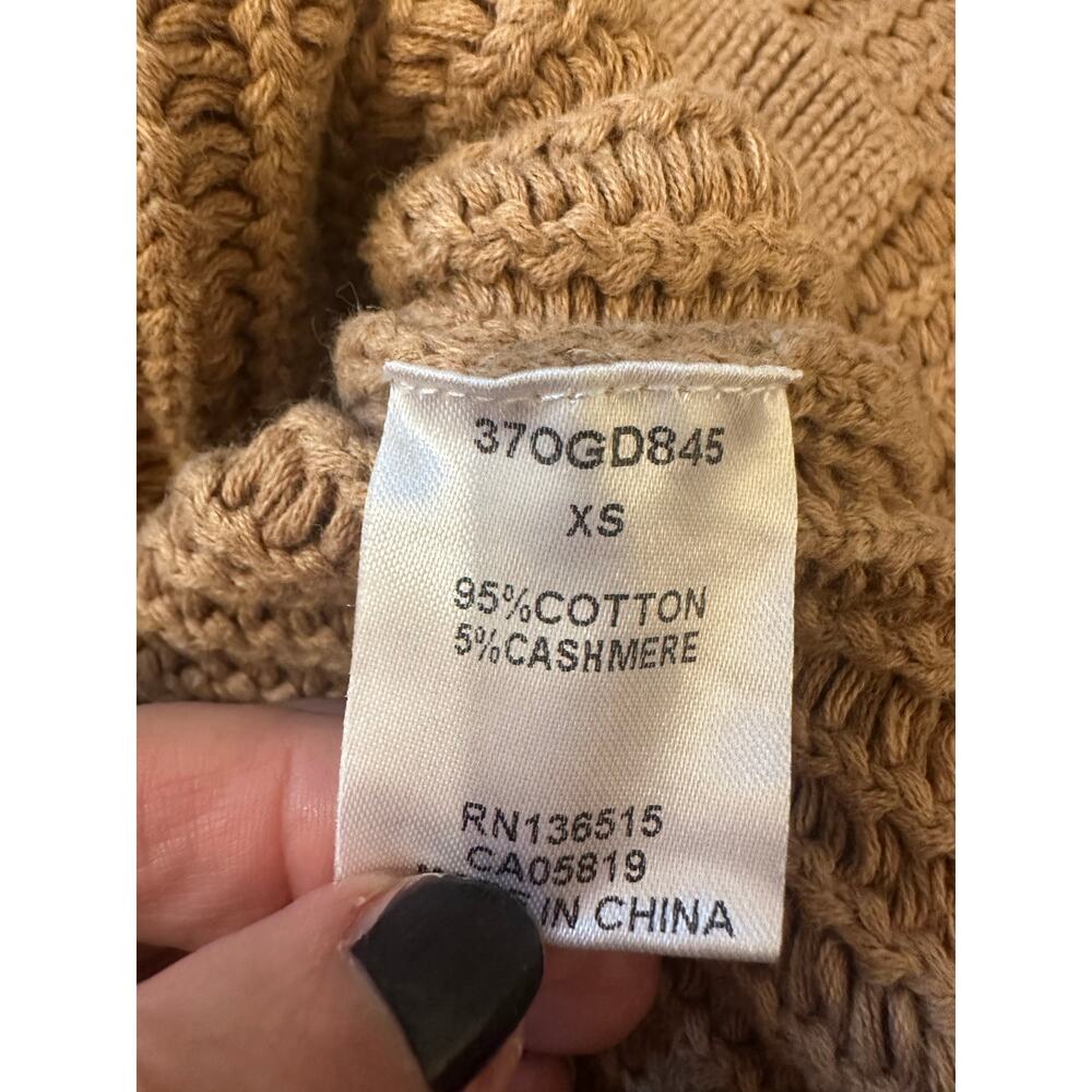 One Grey Day Cotton and Cashmere Cowl Neck Sweater - Picture 9 of 9
